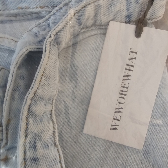 WeWoreWhat Cut Out Skirt in Indigo Comfort Super Light•XL•NWT - Picture 13 of 14